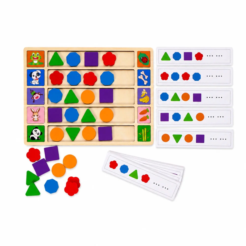 Wooden Pattern Shapes Activity
